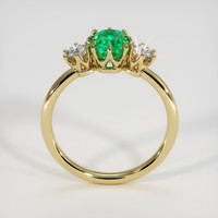 1.07 Ct. Emerald Ring, 18K Yellow Gold 3