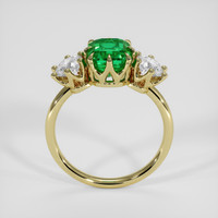 1.43 Ct. Emerald Ring, 18K Yellow Gold 3