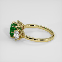 1.43 Ct. Emerald Ring, 18K Yellow Gold 4