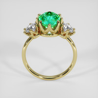 2.33 Ct. Emerald Ring, 18K Yellow Gold 3