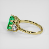 2.33 Ct. Emerald Ring, 18K Yellow Gold 4