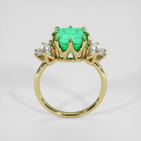 2.97 Ct. Emerald Ring, 18K Yellow Gold 3