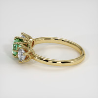 0.72 Ct. Emerald Ring, 18K Yellow Gold 4