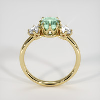 0.71 Ct. Emerald Ring, 18K Yellow Gold 3