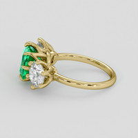 2.09 Ct. Emerald Ring, 18K Yellow Gold 4