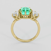 1.85 Ct. Emerald Ring, 18K Yellow Gold 3