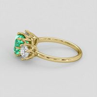 1.85 Ct. Emerald Ring, 18K Yellow Gold 4