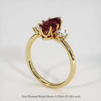 1.34 Ct. Gemstone Ring, 18K Yellow Gold 2