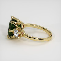 5.05 Ct. Green Sapphire Ring, 18K Yellow Gold 4