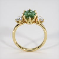 2.33 Ct. Green Sapphire Ring, 18K Yellow Gold 3