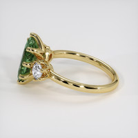 2.33 Ct. Green Sapphire Ring, 18K Yellow Gold 4