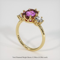3.17 Ct. Sapphire Ring, 18K Yellow Gold 2