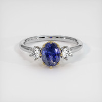 1.61 Ct. Sapphire Ring, 18K Yellow & White 1