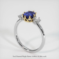 1.61 Ct. Sapphire Ring, 18K Yellow & White 2