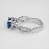1.16 Ct. Blue Sapphire Ring, Platinum 950 4