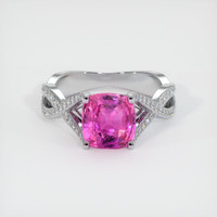 3.42 Ct. Sapphire Ring, Platinum 950 1