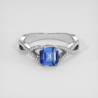 1.76 Ct. Blue Sapphire Ring, Platinum 950 1