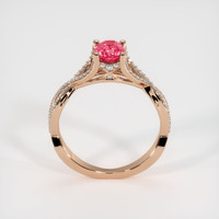 1.02 Ct. Reddish Pink Sapphire Ring, 14K Rose Gold 3