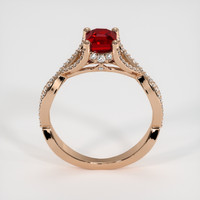 1.65 Ct. Ruby Ring, 14K Rose Gold 3