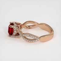 1.65 Ct. Ruby Ring, 14K Rose Gold 4