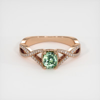 0.68 Ct. Sapphire Ring, 14K Rose Gold 1