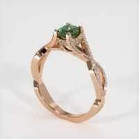 0.68 Ct. Sapphire Ring, 14K Rose Gold 2