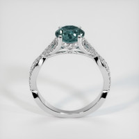 1.59 Ct. Greenish Blue Sapphire Ring, 10K White Gold 3