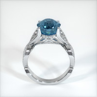 6.99 Ct. Greyish Blue Sapphire Ring, 10K White Gold 3