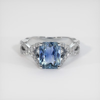 3.01 Ct. Sapphire Ring, 14K White Gold 1
