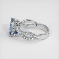 3.01 Ct. Sapphire Ring, 14K White Gold 4