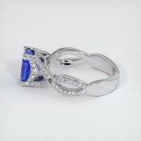 1.78 Ct. Blue Sapphire Ring, 14K White Gold 4