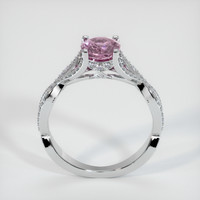 1.13 Ct. Pink Sapphire Ring, 14K White Gold 3