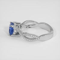 1.76 Ct. Blue Sapphire Ring, 14K White Gold 4