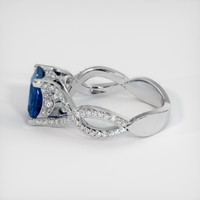 2.54 Ct. Sapphire Ring, 14K White Gold 4