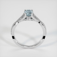 0.78 Ct. Sapphire Ring, 14K White Gold 3