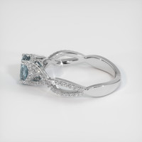 0.78 Ct. Sapphire Ring, 14K White Gold 4