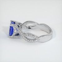1.78 Ct. Sapphire Ring, 18K White Gold 4