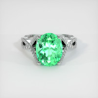 4.62 Ct. Emerald Ring, 18K White Gold 1