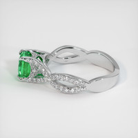 1.16 Ct. Emerald Ring, 18K White Gold 4