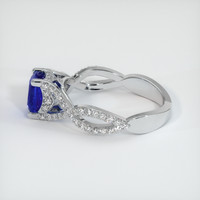 1.53 Ct. Blue Sapphire Ring, 18K White Gold 4