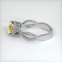 1.65 Ct. Yellow Sapphire Ring, 18K White Gold 4