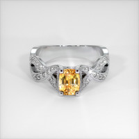 1.16 Ct. Sapphire Ring, 18K White Gold 1