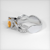 1.16 Ct. Sapphire Ring, 18K White Gold 4