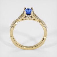 0.63 Ct. Sapphire Ring, 14K Yellow Gold 3