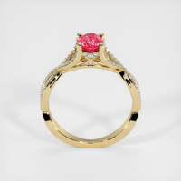 1.02 Ct. Reddish Pink Sapphire Ring, 14K Yellow Gold 3