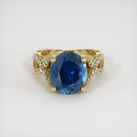 6.90 Ct. Sapphire Ring, 18K Yellow Gold 1