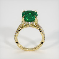 5.26 Ct. Emerald Ring, 18K Yellow Gold 3