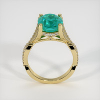 4.00 Ct. Emerald Ring, 18K Yellow Gold 3