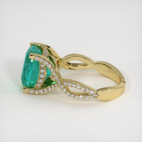 4.00 Ct. Emerald Ring, 18K Yellow Gold 4