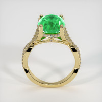 4.62 Ct. Emerald Ring, 18K Yellow Gold 3